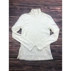 Paris Atelier & Other Stories Womens Size Small EU Ivory White Turtleneck Shirt